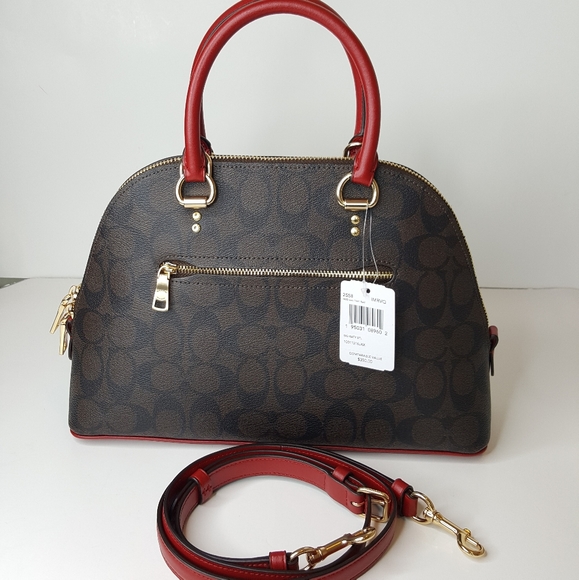 Coach signature leather crossbody bag. - Picture 2 of 10